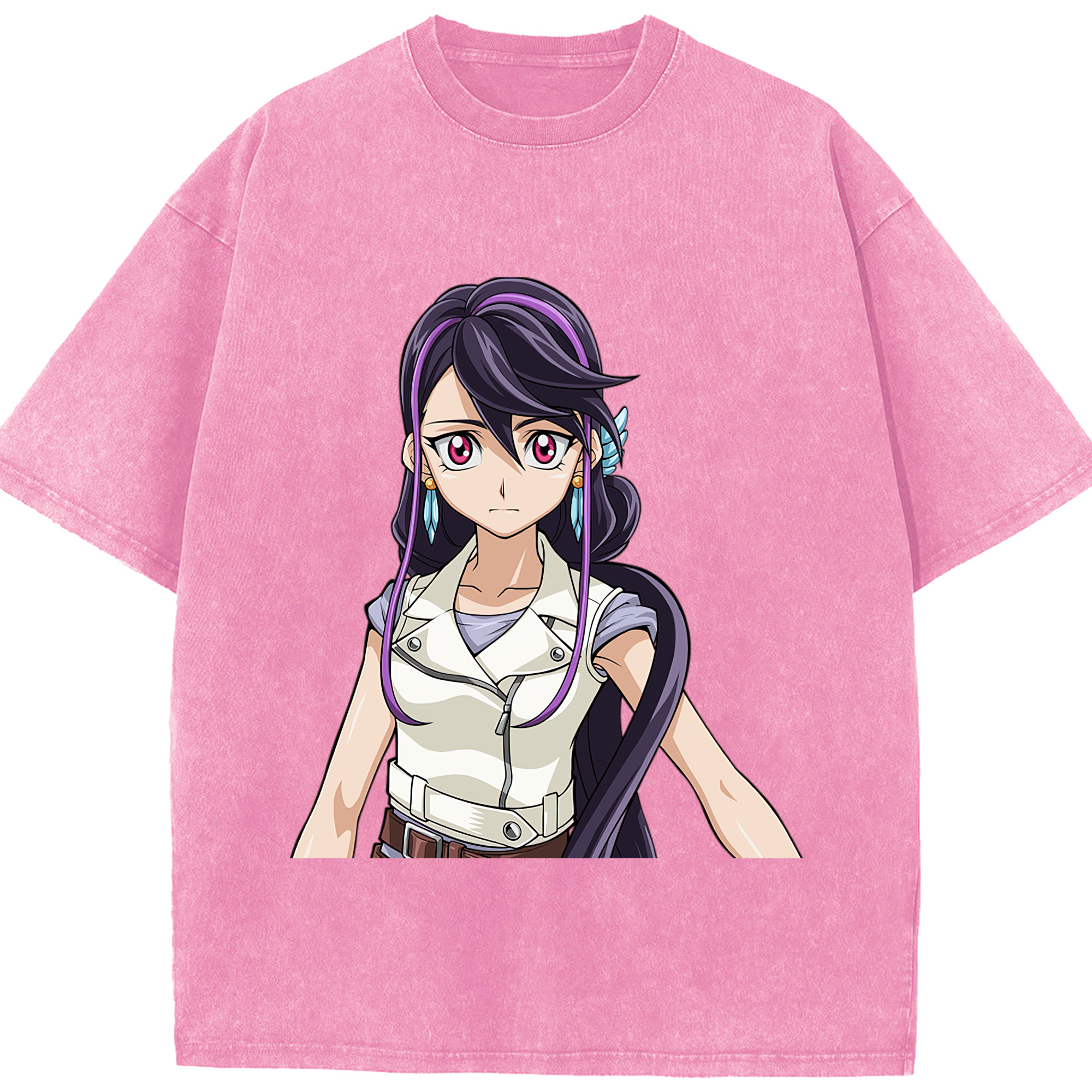 （画像用） 遊☆戯☆王 Yu-Gi-Oh! 綿100% ヴィンテージ風 半袖Tシャツ（フロントプリント）